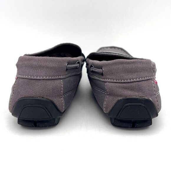 Levis Comfort Canvas Loafers Mens Size 9.5 Gray Textile Upper Casual Style Boat - Picture 5 of 16